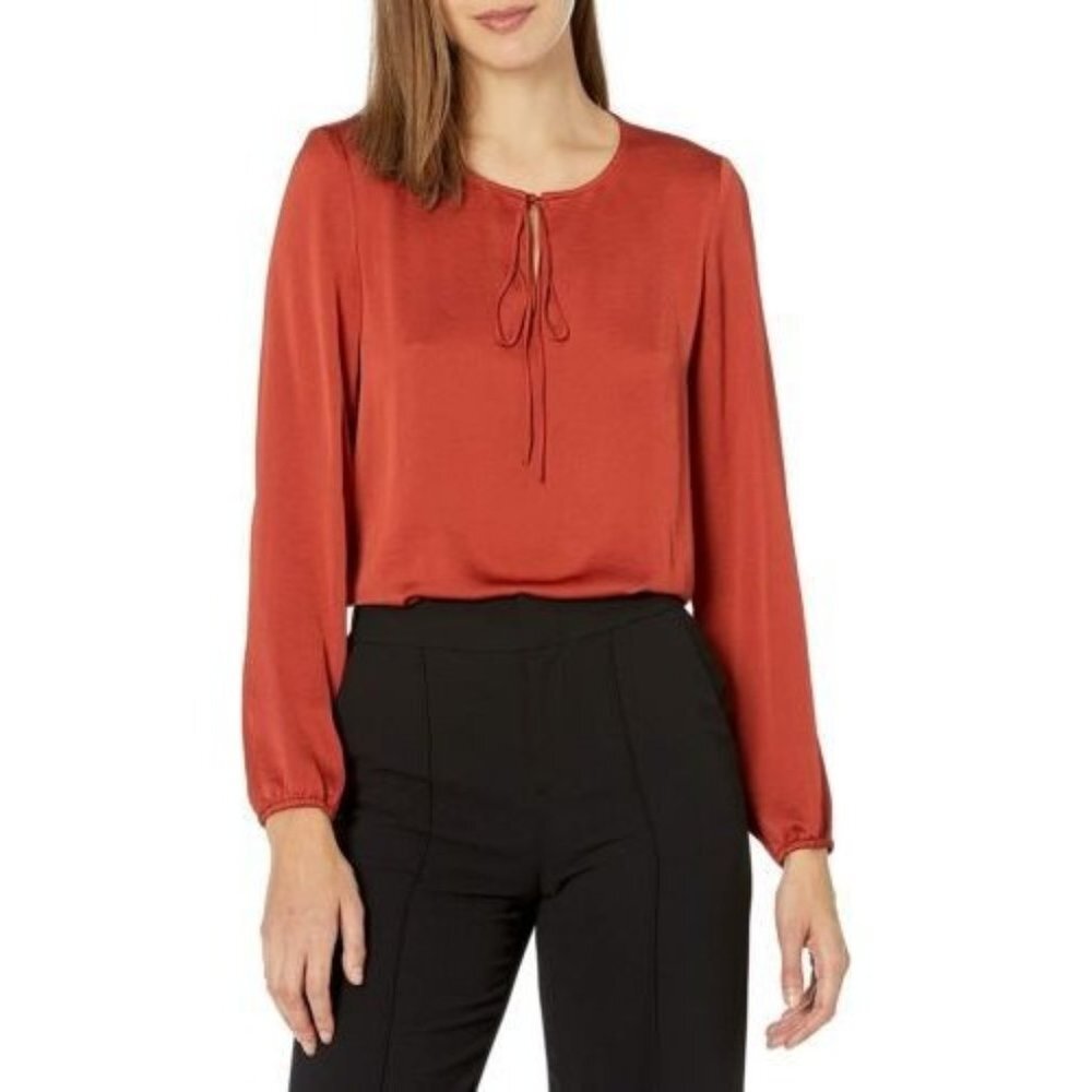 NWT Kasper Tie Neck Blouse